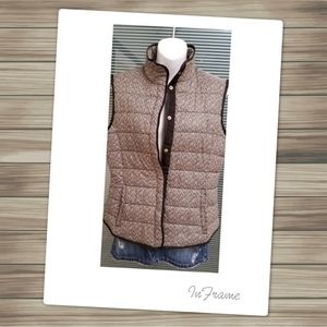 Johnston & Murphy Black and Off White Puff Vest